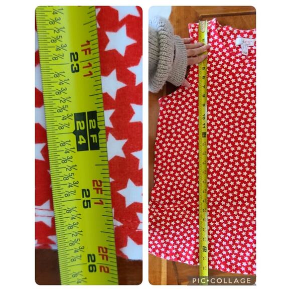 D&Co Star Tank Top Tunic Size Medium Red White Sleeveless Patriotic‎ USA Stretch - Picture 7 of 7